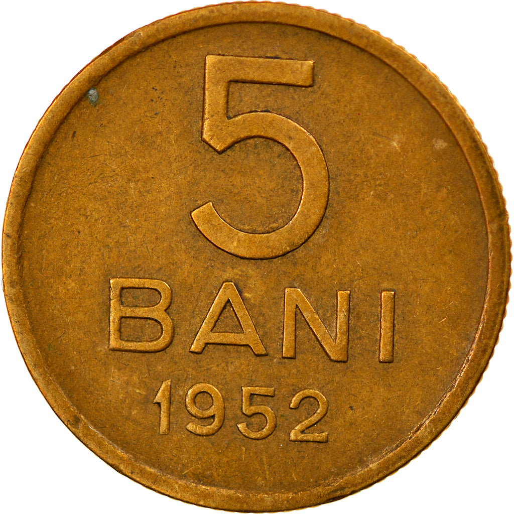 Münze, Rumänien, 5 Bani, 1952, S+, Copper-Nickel-Zinc, KM:83.1