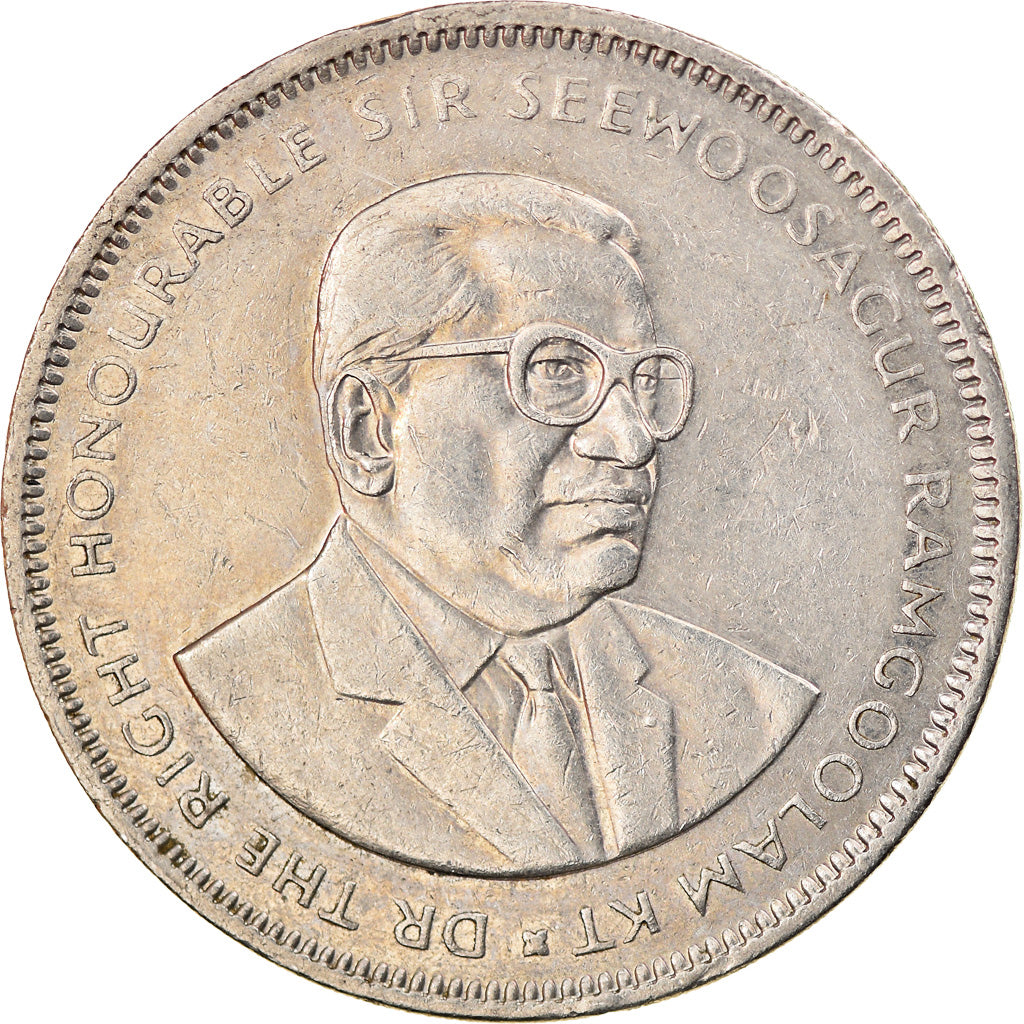 Moeda, Maurícia, 5 Rupees, 2009, EF(40-45), Cobre-níquel, KM:56