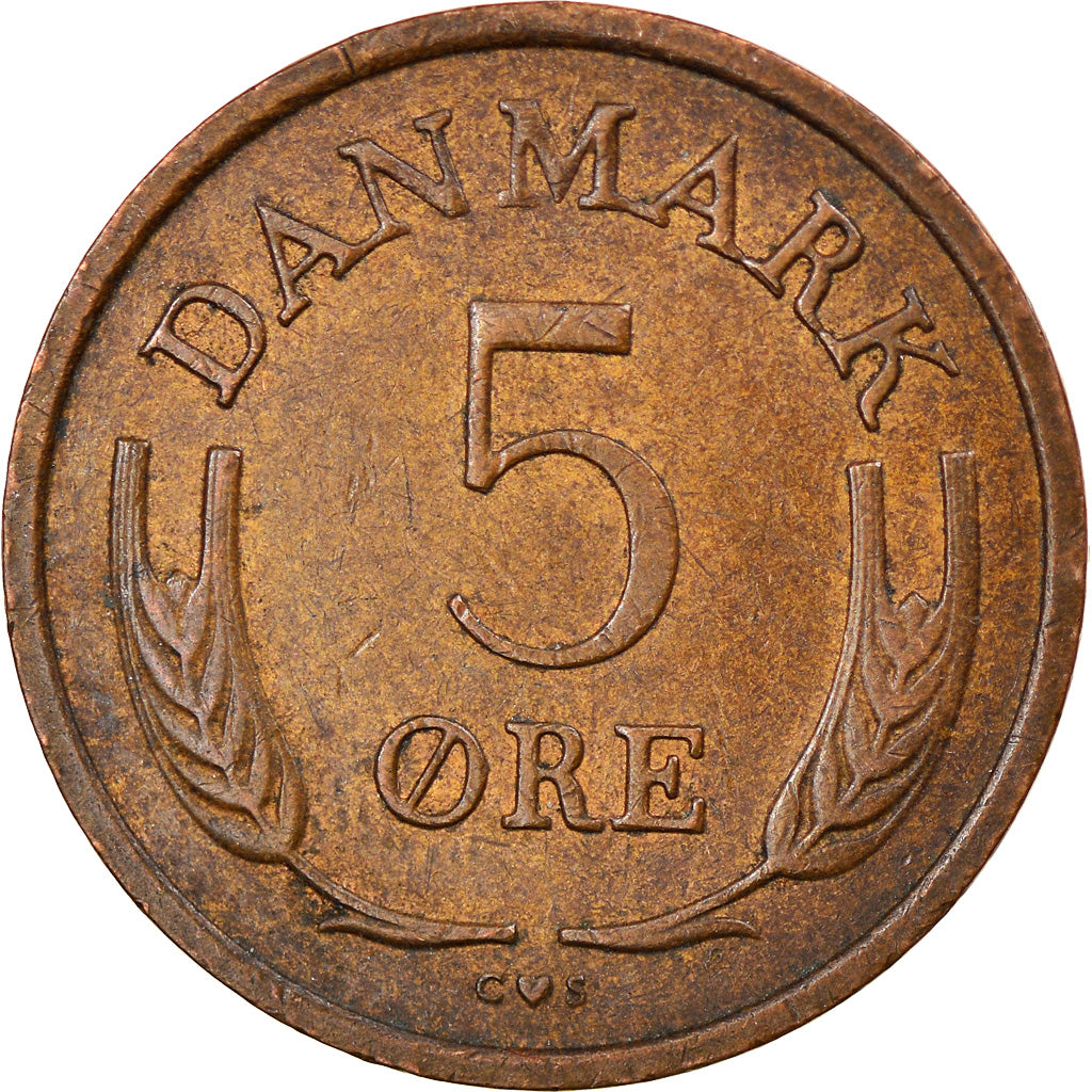Monnaie, Danemark, Frederik IX, 5 Öre, 1969, Copenhagen, TB+, Bronze, KM:848.1