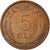 Monnaie, Danemark, Frederik IX, 5 Öre, 1969, Copenhagen, TB+, Bronze, KM:848.1