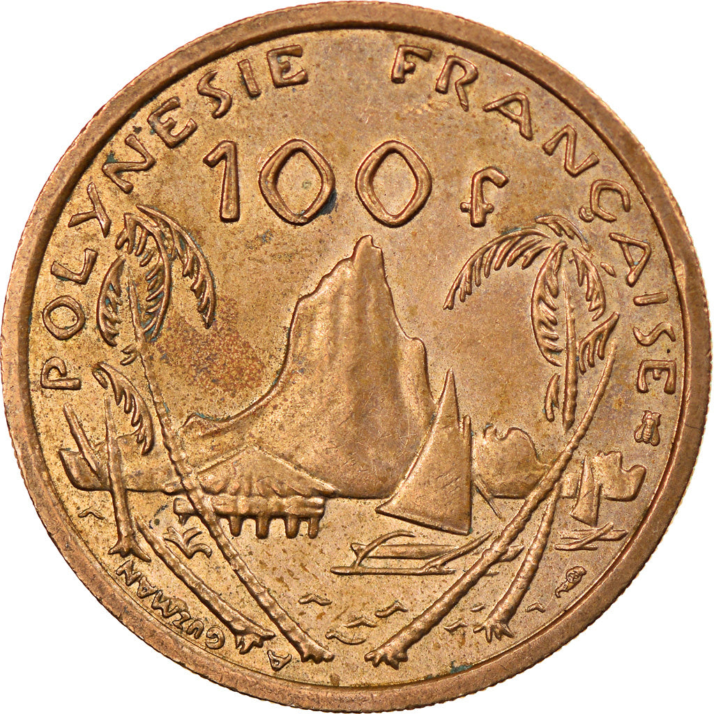 Moneta, Polinezja Francuska, 100 Francs, 2000, Paris, EF(40-45), Nikiel-Brąz