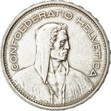 SWITZERLAND, 5 Francs, 1966, Bern, KM #40, AU(55-58), Silver, 31.45, 15.05