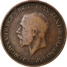 Coin, Great Britain, George V, 1/2 Penny, 1933, VF(30-35), Bronze, KM:837