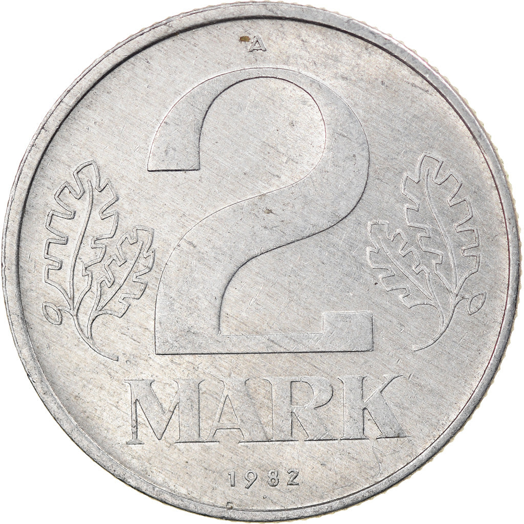 Moeda, ALEMANHA - REPÚBLICA DEMOCRÁTICA, 2 Mark, 1982, Berlin, EF(40-45)