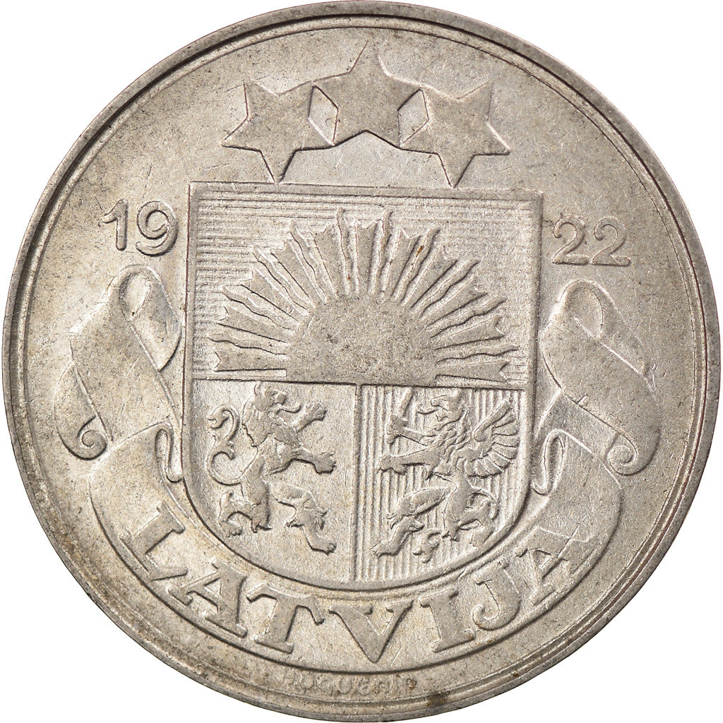 Coin, Latvia, 50 Santimu, 1922, VF(30-35), Nickel, KM:6