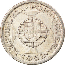 Coin, Mozambique, 10 Escudos, 1952, EF(40-45), Silver, KM:79