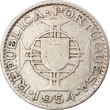Coin, Mozambique, 10 Escudos, 1954, VF(30-35), Silver, KM:79