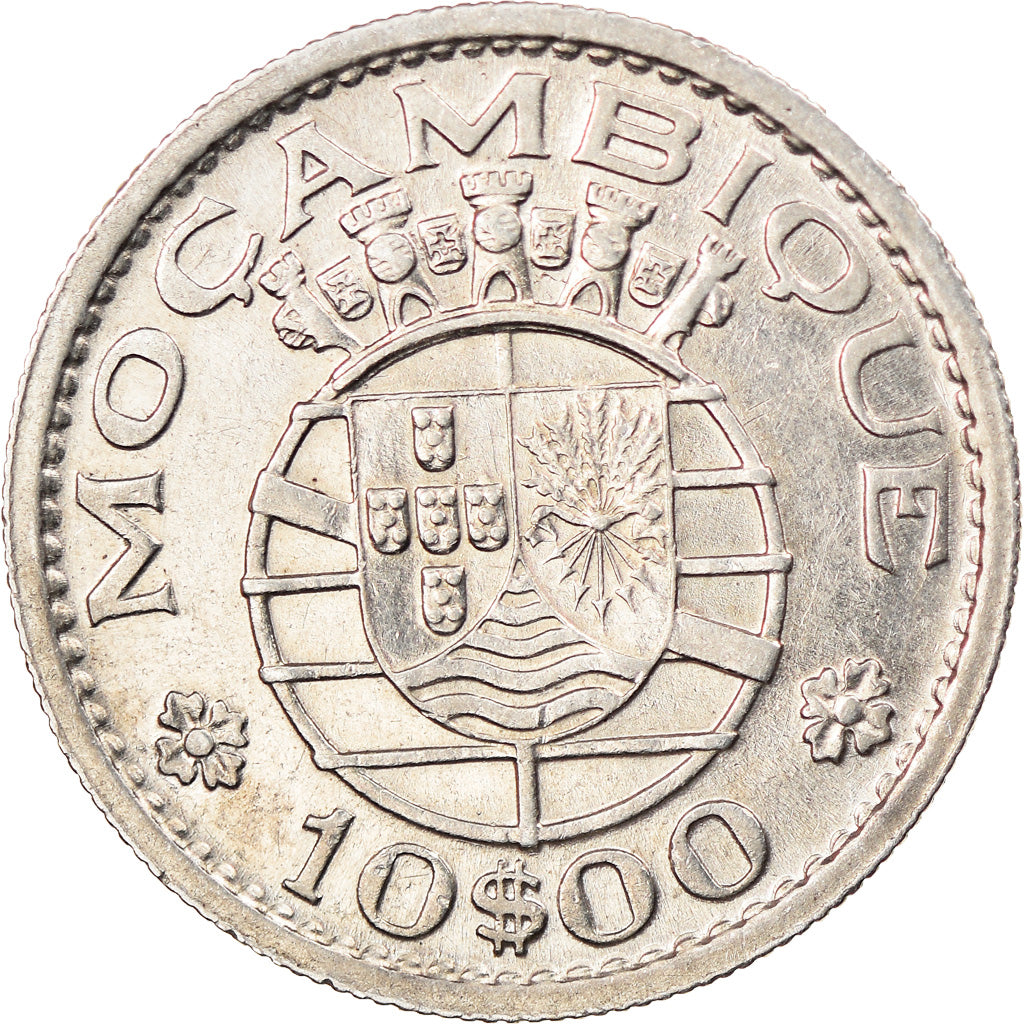 Coin, Mozambique, 10 Escudos, 1960, VF(30-35), Silver, KM:79