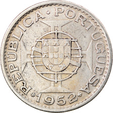 Munten, Mozambique, 20 Escudos, 1952, FR+, Zilver, KM:80