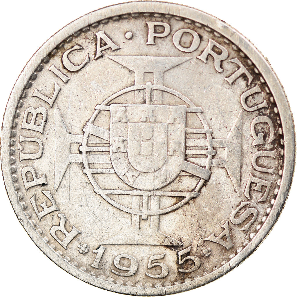 Monnaie, Mozambique, 20 Escudos, 1955, TB+, Argent, KM:80