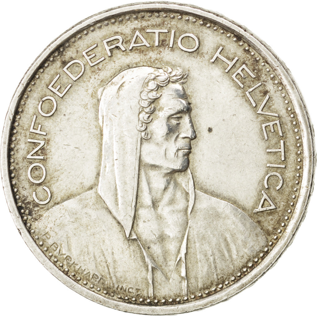 SWITZERLAND, 5 Francs, 1967, Bern, KM #40, EF(40-45), Silver, 31.45, 15.04