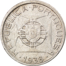 Coin, Mozambique, 5 Escudos, 1938, VF(30-35), Silver, KM:69
