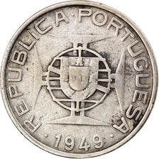 Coin, Mozambique, 5 Escudos, 1949, VF(30-35), Silver, KM:69