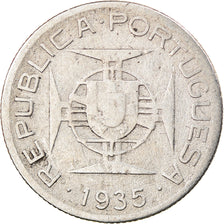 Coin, Mozambique, 2-1/2 Escudos, 1935, VF(20-25), Silver, KM:61