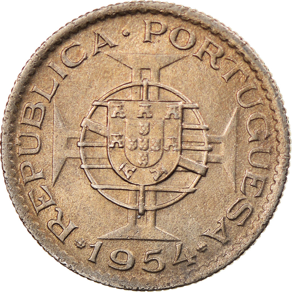Monnaie, Mozambique, 2-1/2 Escudos, 1954, TTB, Copper-nickel, KM:78