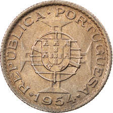 Moeda, Moçambique, 2-1/2 Escudos, 1954, EF(40-45), Cobre-níquel, KM:78