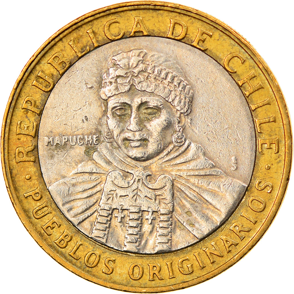Moneda, Chile, 100 Pesos, 2009, Santiago, BC+, Bimetálico, KM:236
