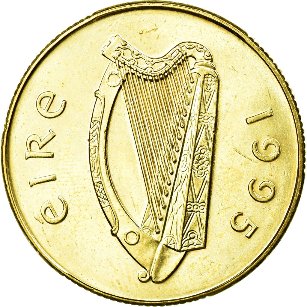 Coin, IRELAND REPUBLIC, 20 Pence, 1995, AU(55-58), Nickel-Bronze, KM:25