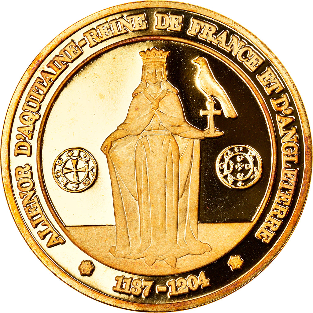 France, Medal, Aliénor d'Aquitaine, History, MS(65-70), Vermeil