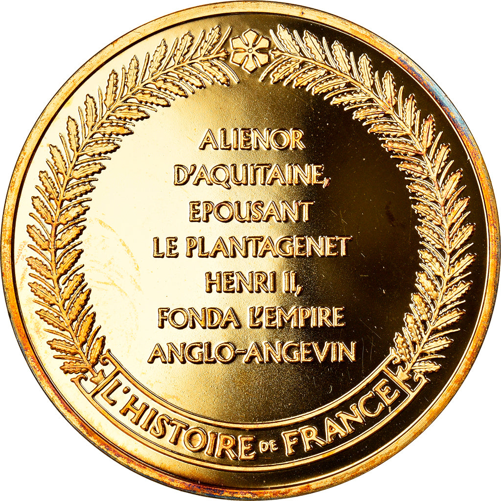 France, Medal, Aliénor d'Aquitaine, History, MS(65-70), Vermeil