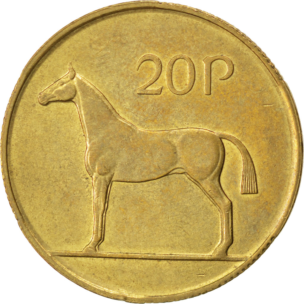 Irlande, République, 20 Pence 1986, KM 25