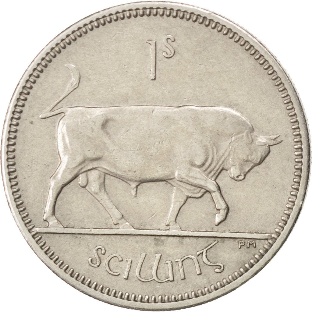 IRELAND REPUBLIC, Shilling, 1964, KM #14a, EF(40-45), Copper-Nickel, 23.6, 5.66