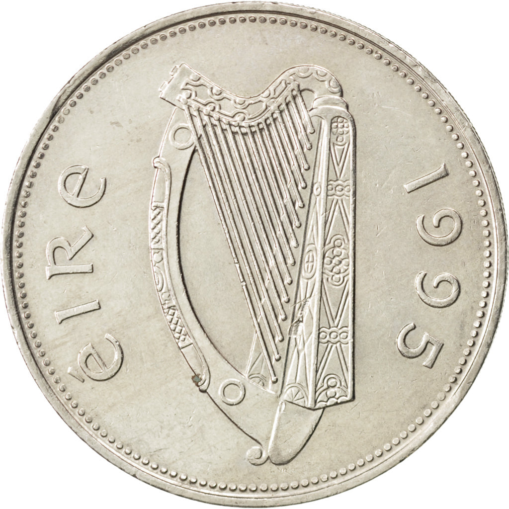 REPUBBLICA D’IRLANDA, Punt, Pound, 1995, SPL-, Rame-nichel, KM:27