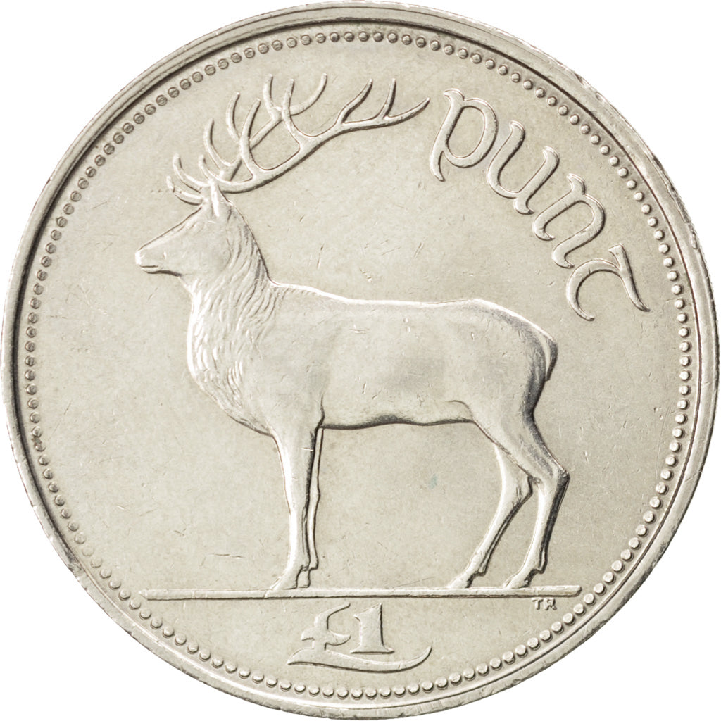 REPUBBLICA D’IRLANDA, Punt, Pound, 1995, SPL-, Rame-nichel, KM:27