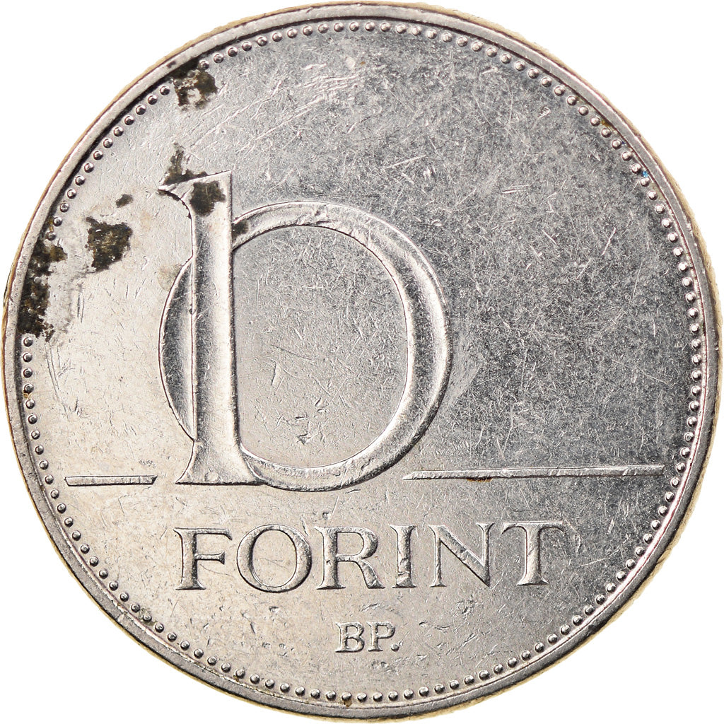 Munten, Hongarije, 10 Forint, 2003, Budapest, FR, Copper-nickel, KM:695