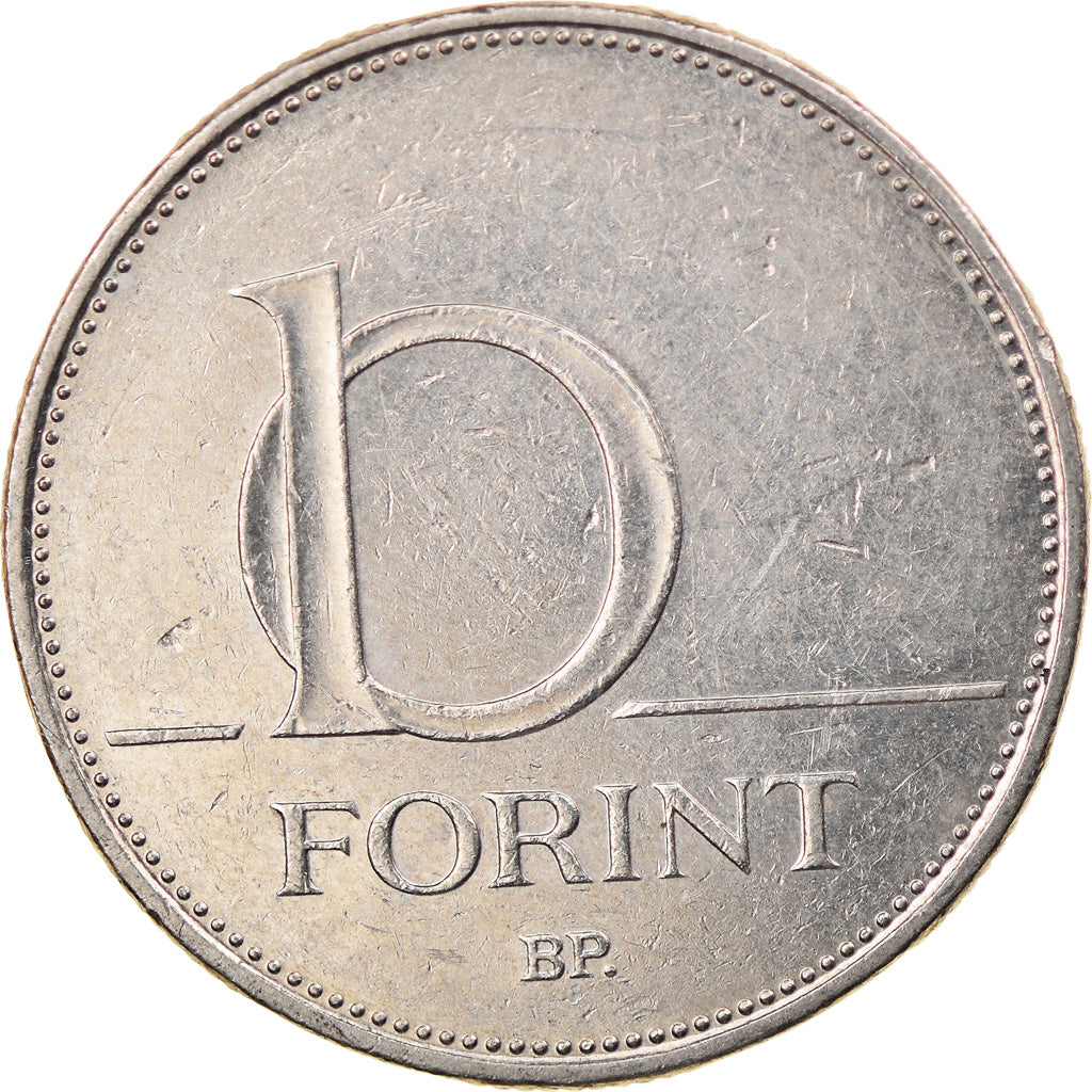 Münze, Ungarn, 10 Forint, 2003, Budapest, S+, Copper-nickel, KM:695