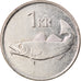 Moneda, Islandia, Krona, 1996, BC+, Níquel chapado en acero, KM:27A