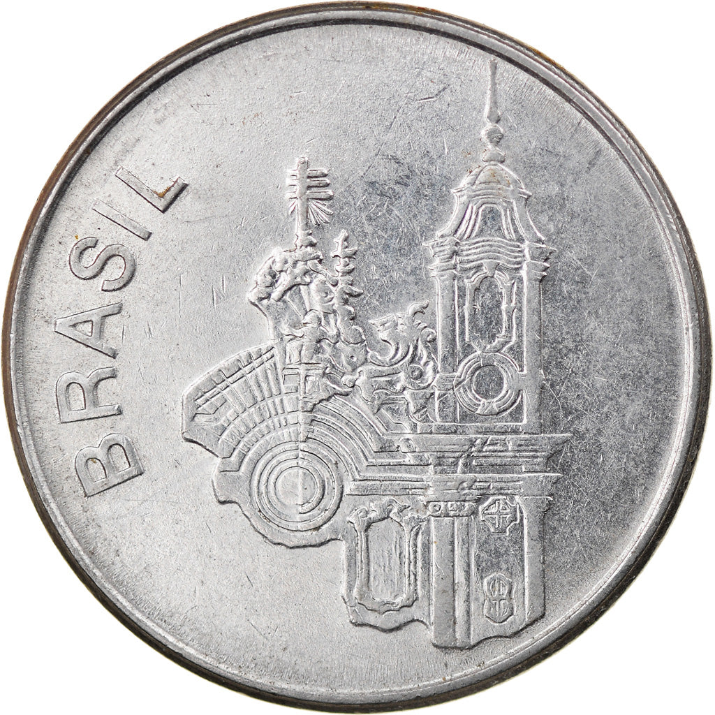 Münze, Brasilien, 20 Cruzeiros, 1983, S+, Stainless Steel, KM:593.1