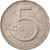Moneda, Checoslovaquia, 5 Korun, 1981, BC+, Cobre - níquel, KM:60