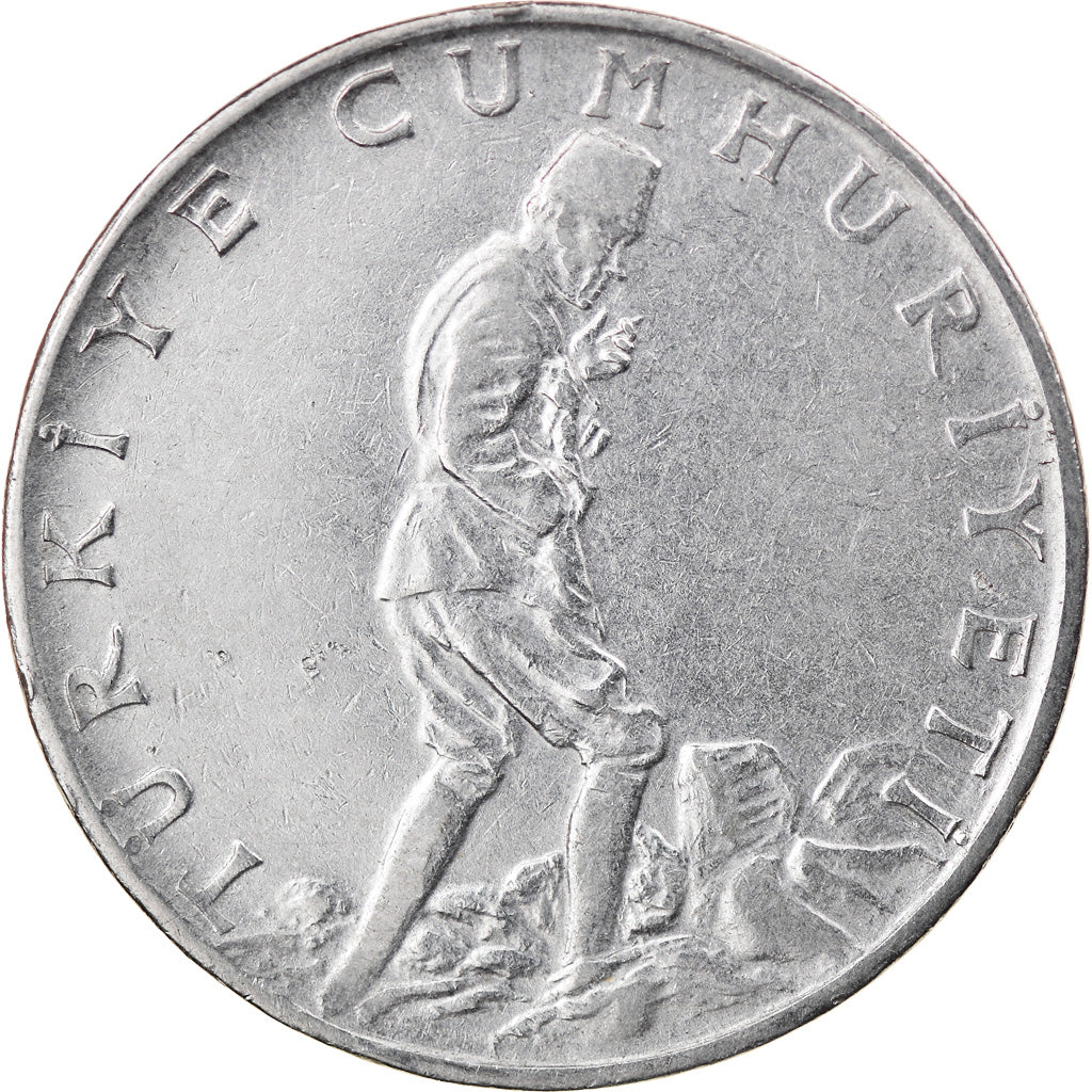 Moneta, Turcja, 2-1/2 Lira, 1972, VF(30-35), Stal nierdzewna, KM:893.2