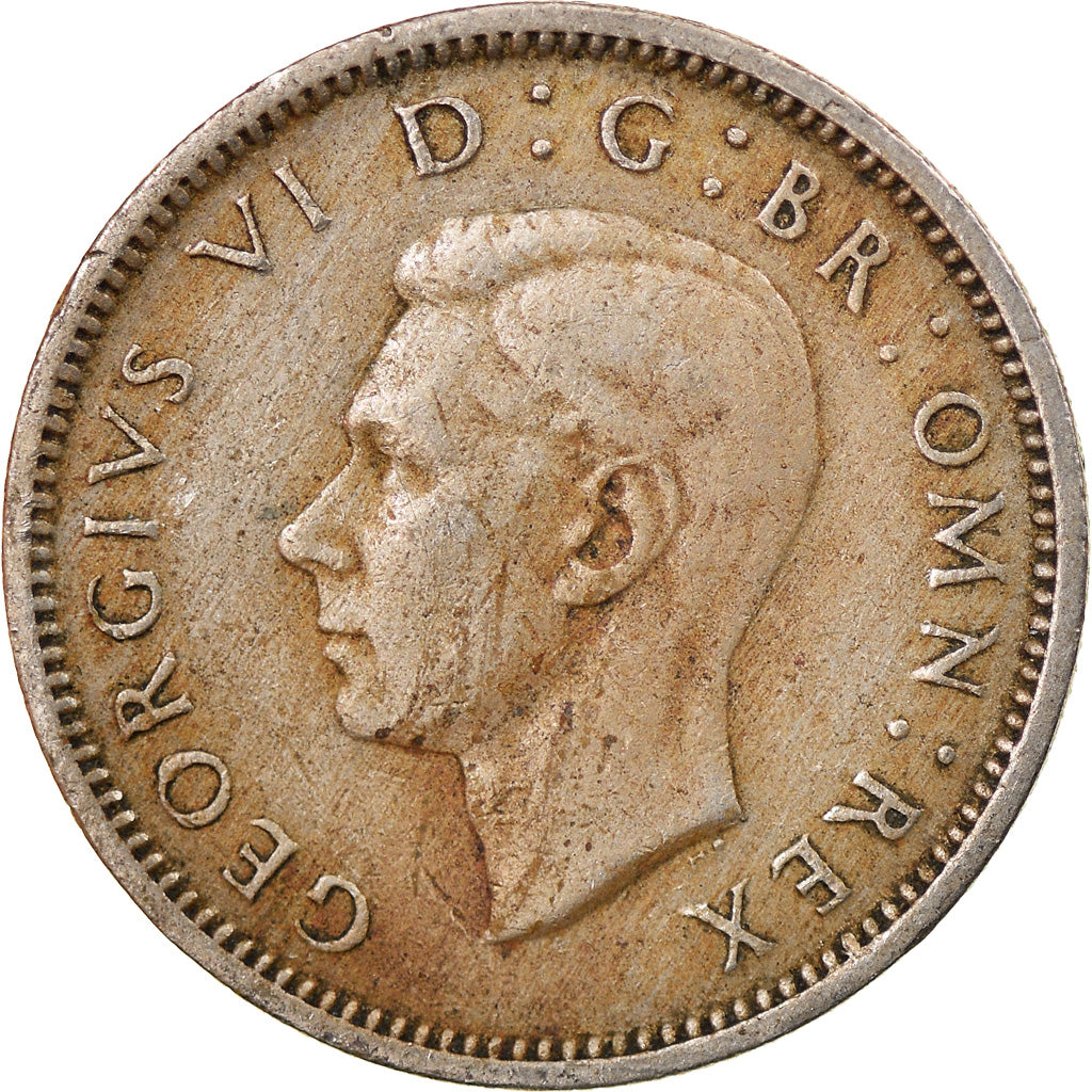 Moeda, Grã-Bretanha, George VI, 6 Pence, 1947, VF(30-35), Cobre-níquel, KM:862