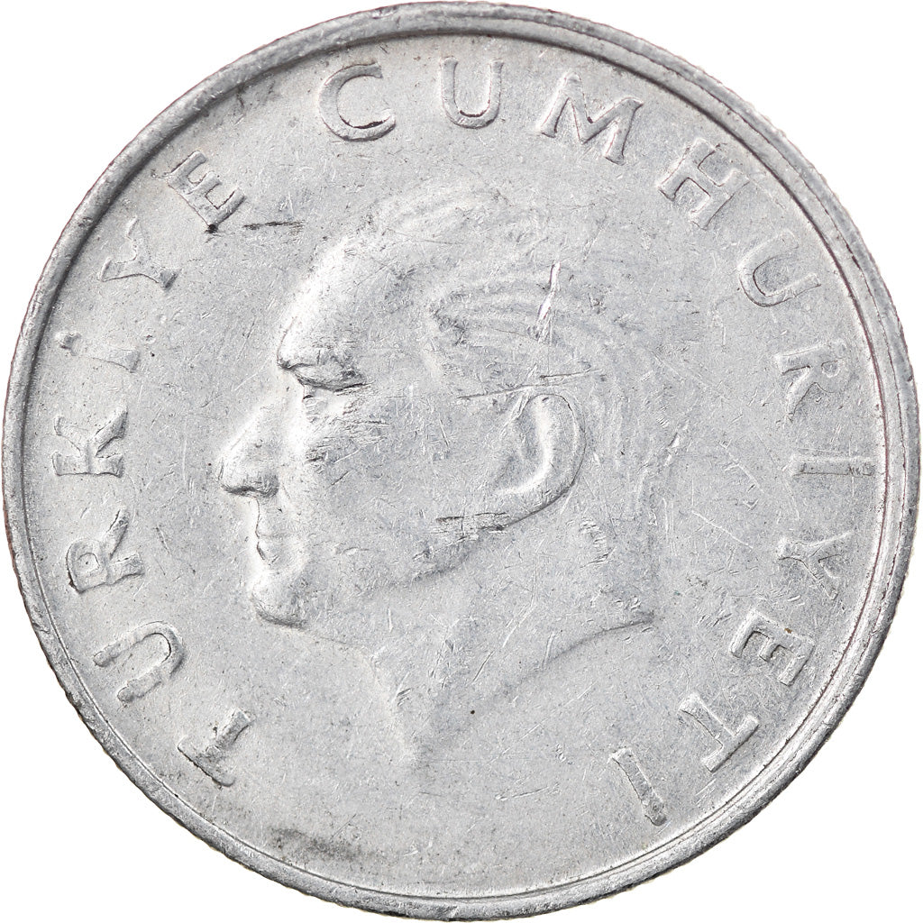 Moneta, Turchia, 25 Lira, 1987, MB+, Alluminio, KM:975