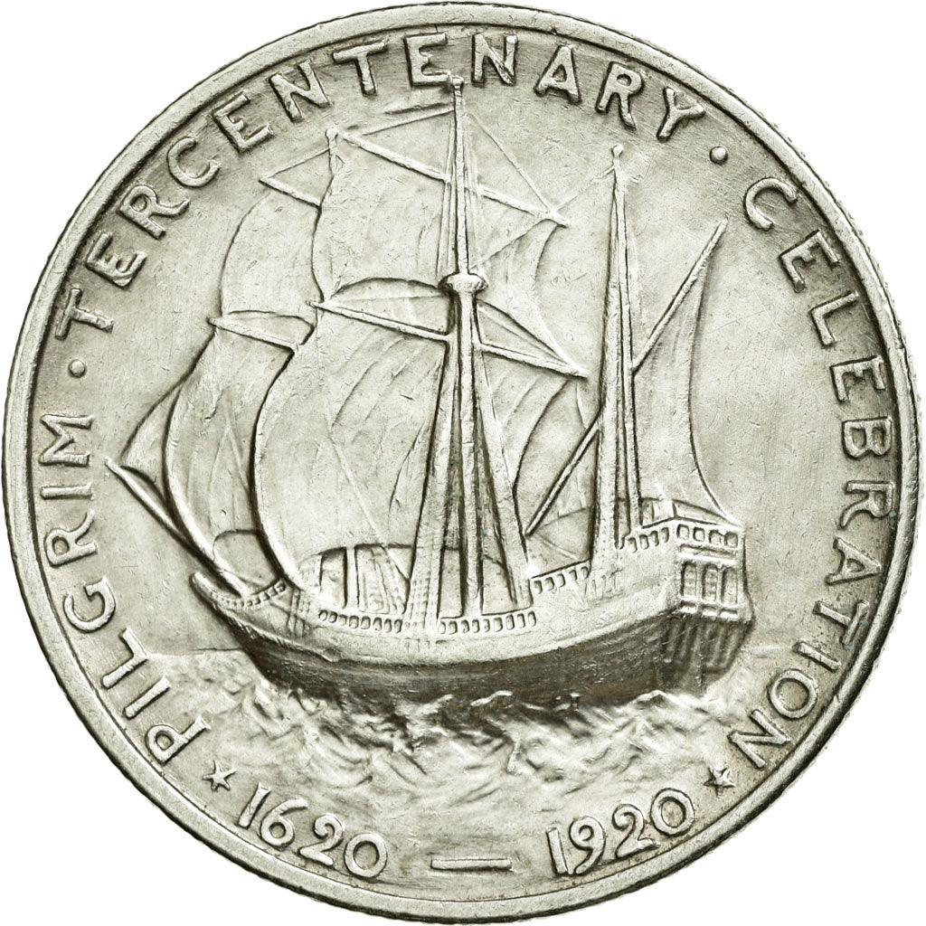 Coin, United States, Half Dollar, 1920, U.S. Mint, Philadelphia, AU(55-58)