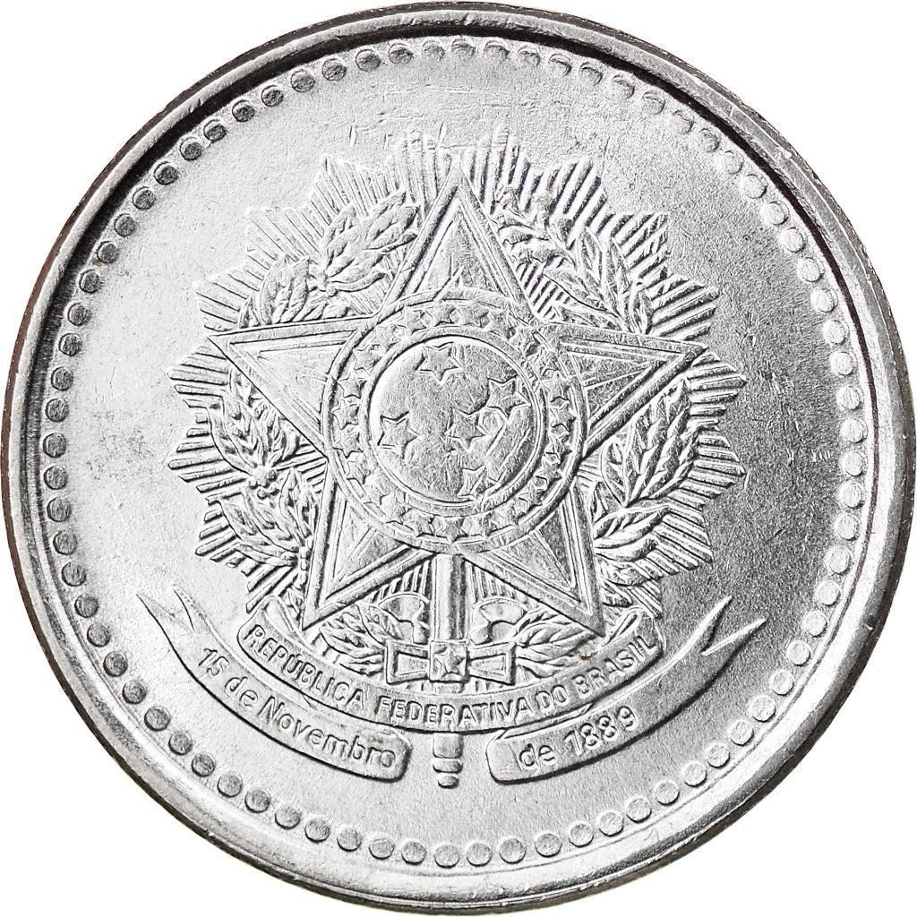 Monnaie, Brésil, 50 Centavos, 1986, TTB, Stainless Steel, KM:604