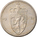 Moneda, Noruega, Olav V, 50 Öre, 1981, BC+, Cobre - níquel, KM:418