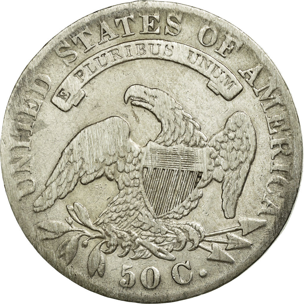Coin, United States, Capped Bust, Half Dollar, 1833, U.S. Mint, Philadelphia