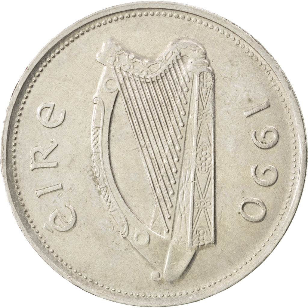 REPUBBLICA D’IRLANDA, Punt, Pound, 1990, SPL-, Rame-nichel, KM:27