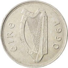 REPUBBLICA D’IRLANDA, Punt, Pound, 1990, SPL-, Rame-nichel, KM:27