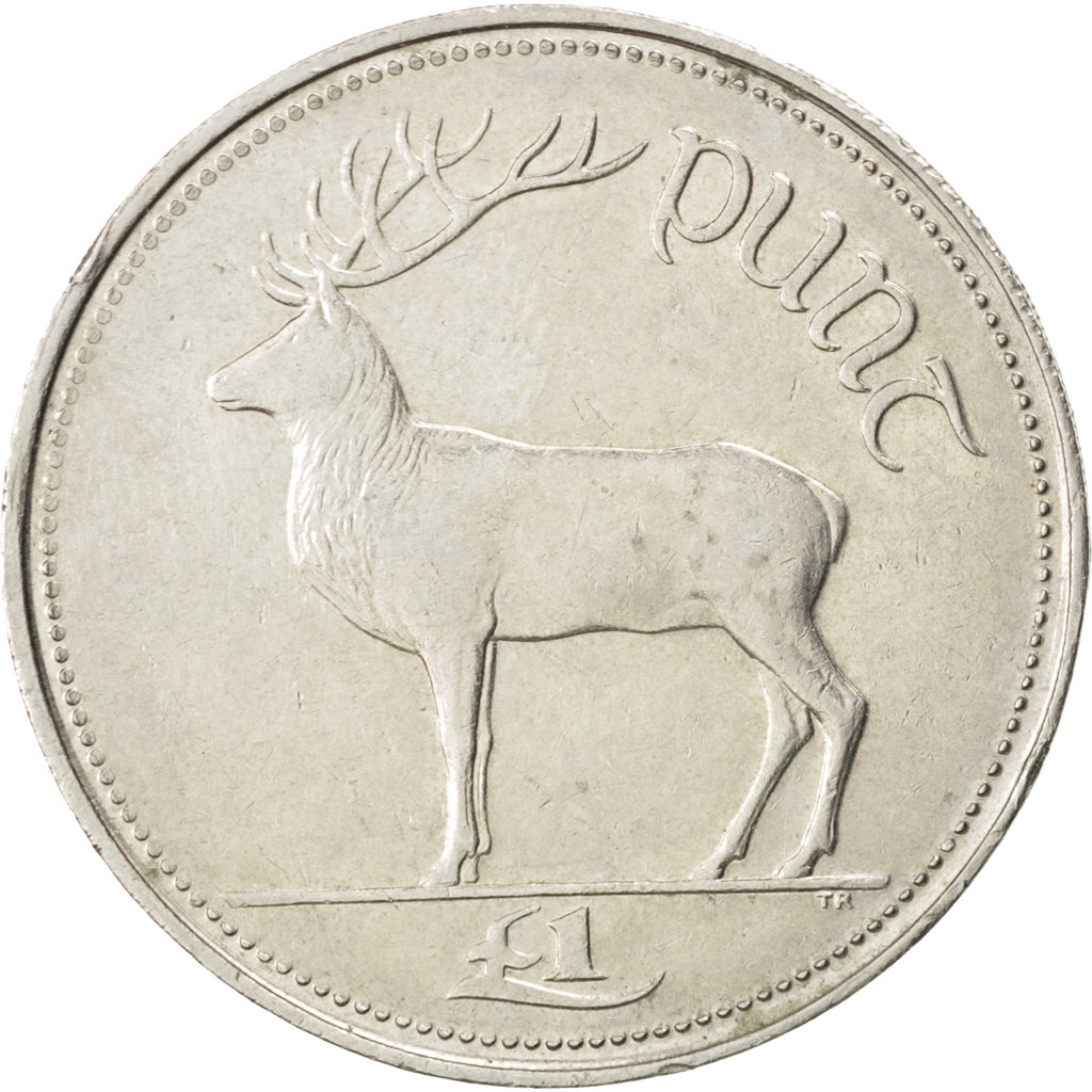 REPUBBLICA D’IRLANDA, Punt, Pound, 1990, SPL-, Rame-nichel, KM:27
