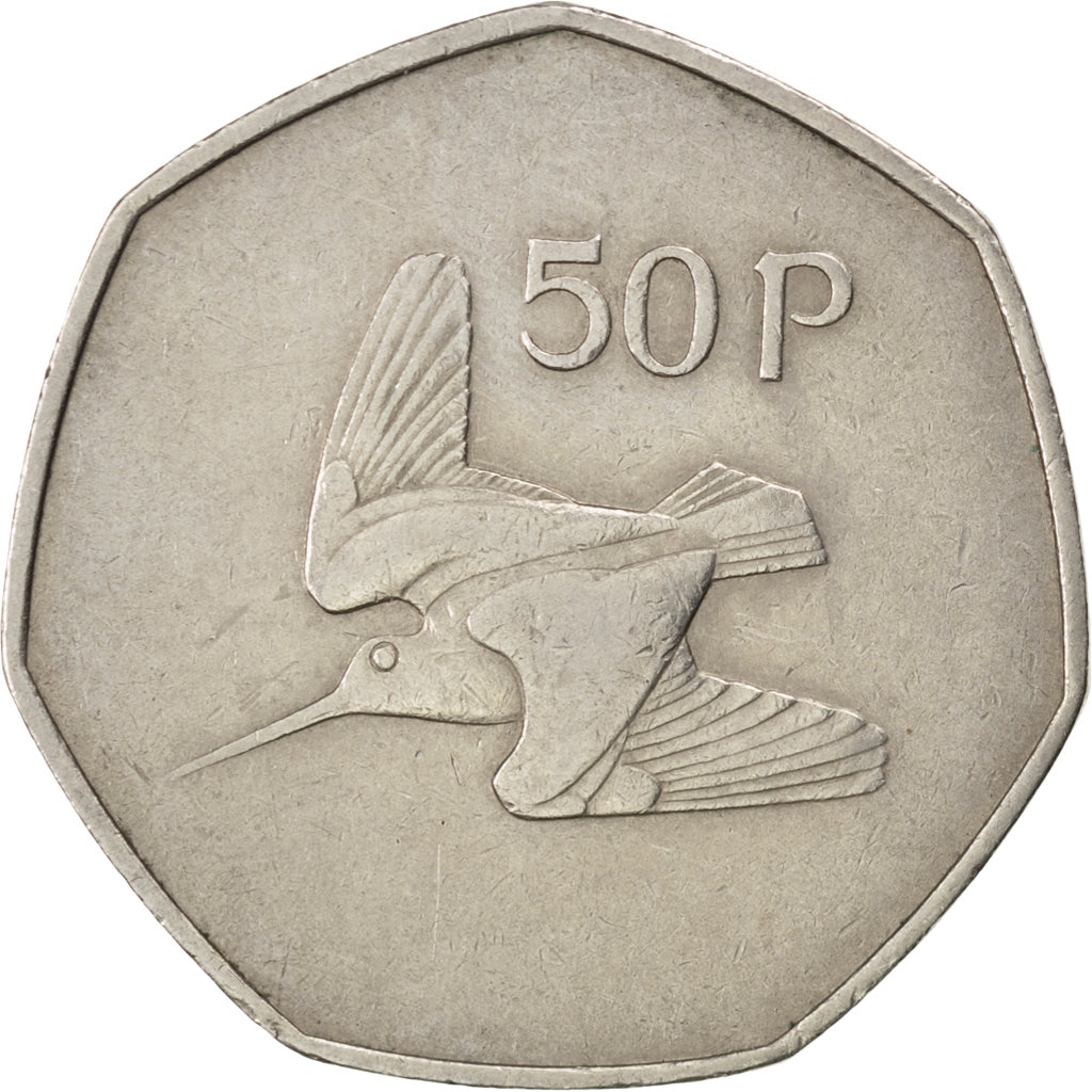 IRELAND REPUBLIC, 50 Pence, 1970, KM #24, EF(40-45), Copper-Nickel, 30, 13.48
