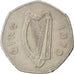IRELAND REPUBLIC, 50 Pence, 1979, KM #24, EF(40-45), Copper-Nickel, 30, 13.33