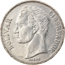 Monnaie, Venezuela, 2 Bolivares, 1986, TTB, Nickel, KM:43