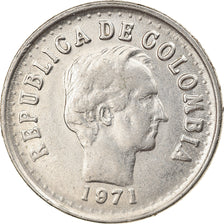 Coin, Colombia, 20 Centavos, 1971, VF(30-35), Nickel Clad Steel, KM:245