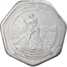 Coin, Madagascar, 10 Ariary, 1992, Royal Canadian Mint, VF(30-35), Stainless