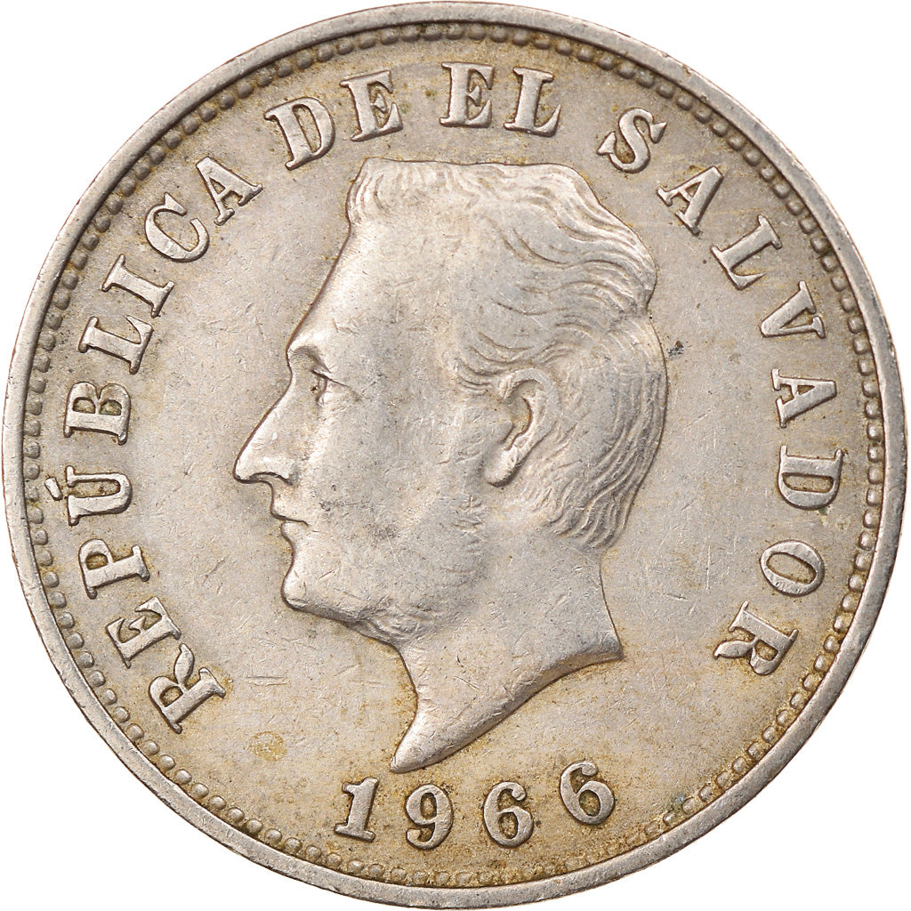 Coin, El Salvador, 5 Centavos, 1966, British Royal Mint, VF(30-35)