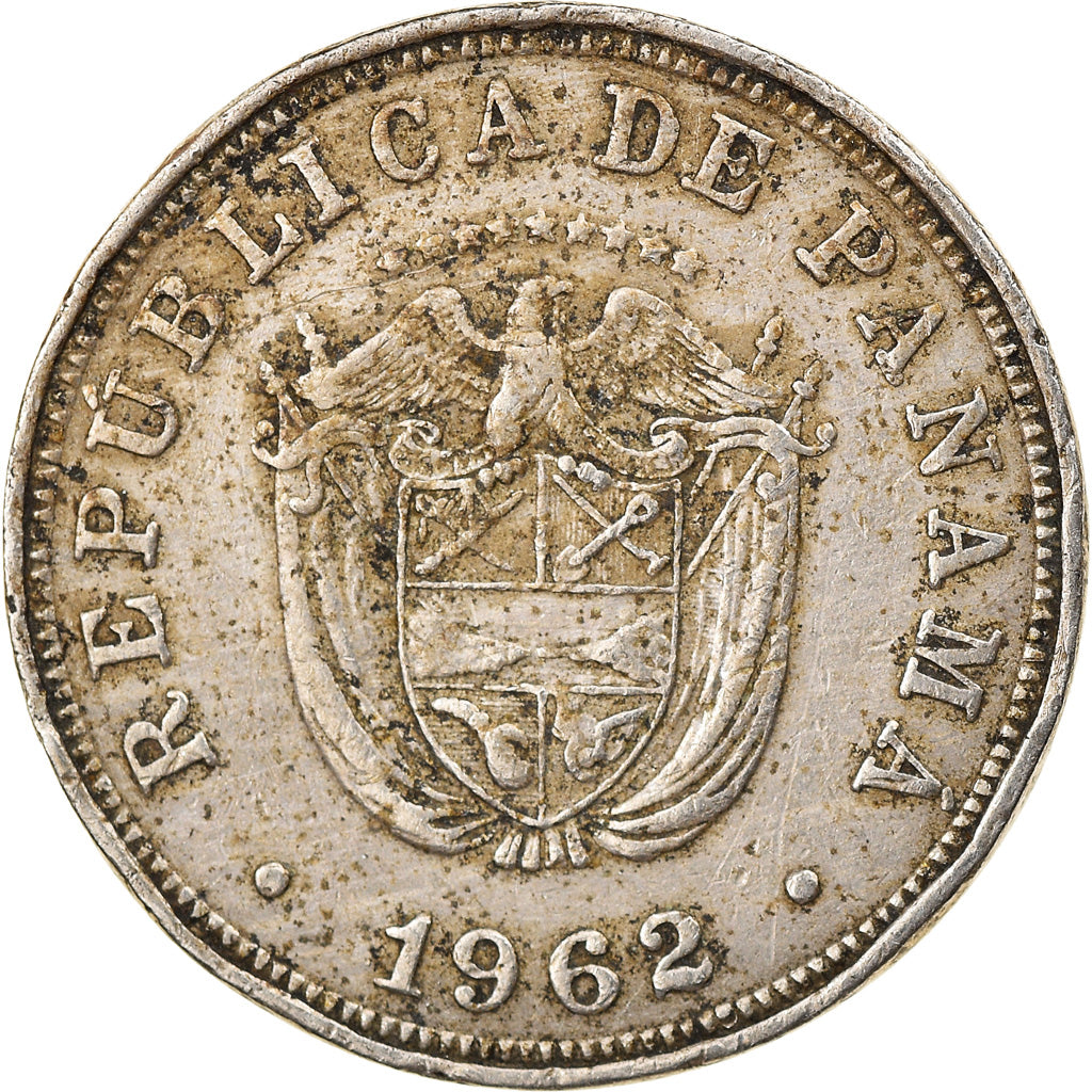 Coin, Panama, 5 Centesimos, 1962, VF(30-35), Copper-nickel, KM:23.2